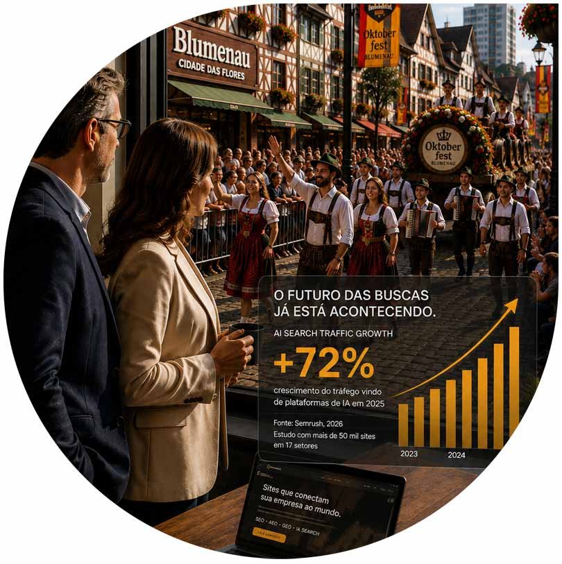 Criação de Sites em Blumenau para Google e Inteligência Artificial Criação de sites em Blumenau para Google e Inteligência Artificial durante a Oktoberfest